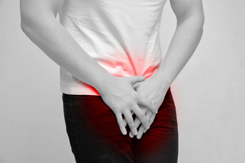 Man Experiencing Pelvic Pain